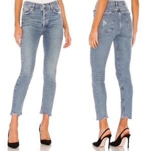 Agolde Nico High-Rise Cropped Slim Jeans